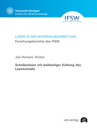 Scheibenlaser mit beidseitiger Kühlung des Laserkristalls