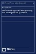 Verfahrensfragen bei der Anpassung von Verträgen nach § 313 BGB von Benedikt Bielefeld | Ebook