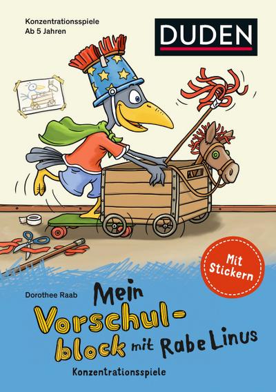 Mein Vorschulblock mit Rabe Linus - Konzentrationsspiele