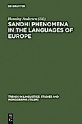 Sandhi Phenomena in the Languages of Europe