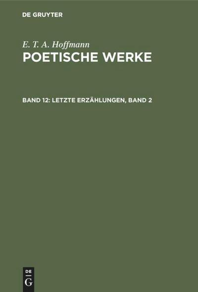 Letzte Erzählungen, Band 2