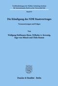 Die Kündigung des NDR Staatsvertrages.