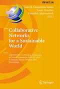 Collaborative Networks for a Sustainable World