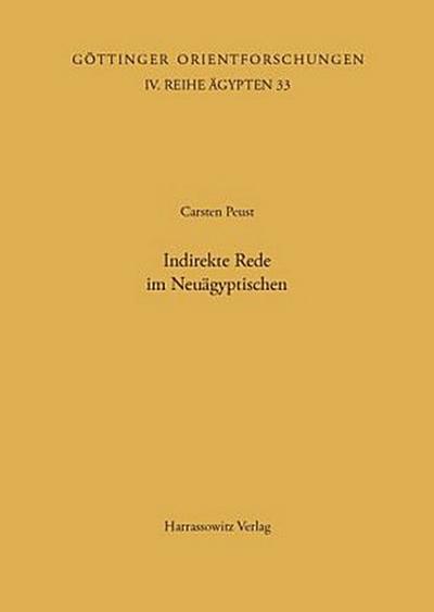 Indirekte Rede im Neuägyptischen