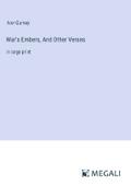 War’s Embers, And Other Verses