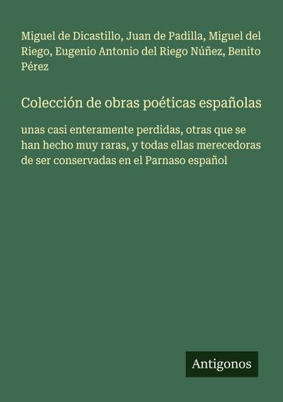 Colección de obras poéticas españolas