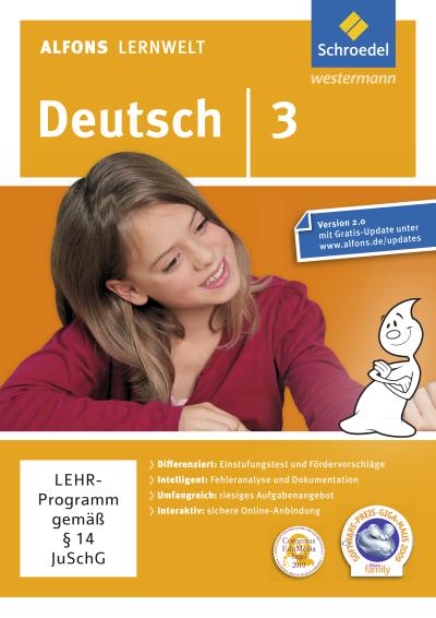 Alfons Lernwelt Lernsoftware Deutsch 3. DVR-ROM