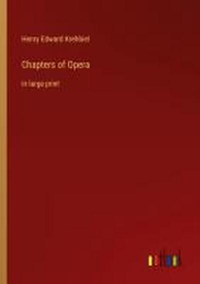 Chapters of Opera
