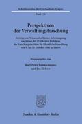 Perspektiven der Verwaltungsforschung.