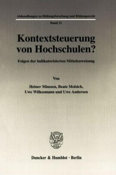 Kontextsteuerung von Hochschulen?