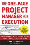 The One-Page Project Manager for Execution