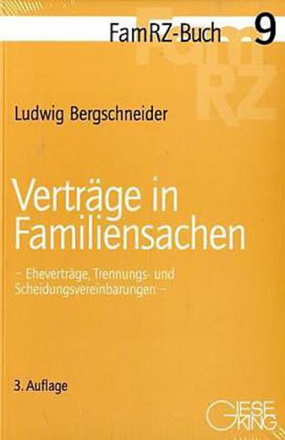 Verträge in Familiensachen