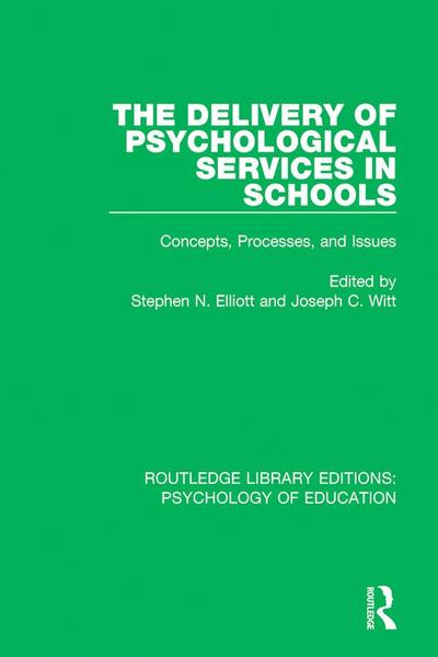 The Delivery of Psychological Services in Schools