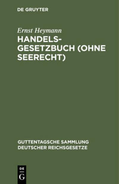 Handelsgesetzbuch (ohne Seerecht)
