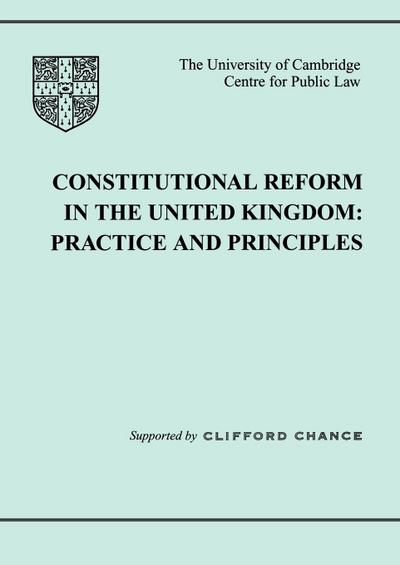 Constitutional Reform in the UK
