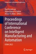 Proceedings of International Conference on Intelligent Manufacturing and Automation
