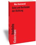 Geist und Buchstabe der Dichtung
