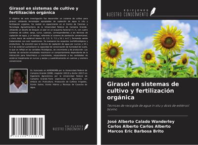 Girasol en sistemas de cultivo y fertilización orgánica