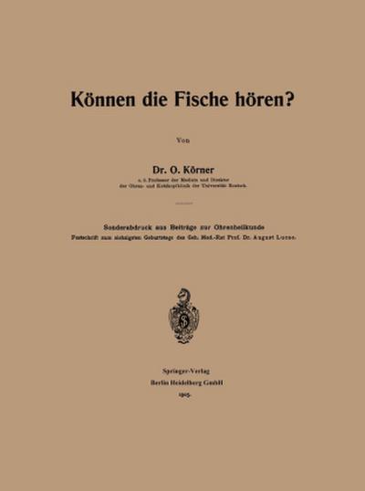 Können die Fische hören?