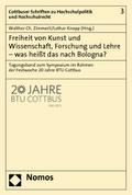 Freiheit von Kunst und Wissenschaft, Forschung und