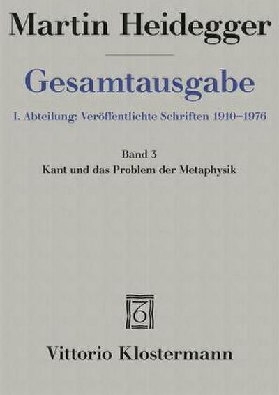 Kant und das Problem der Metaphysik