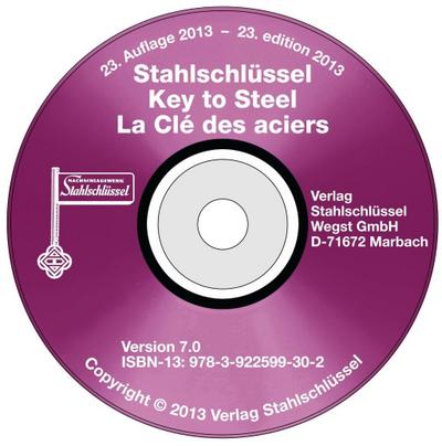 Stahlschlüssel - Key to Steel CD-ROM 2013 V. 7.0
