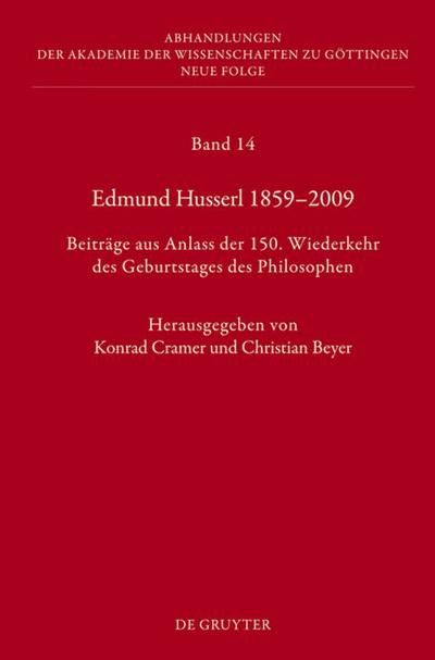 Edmund Husserl 1859-2009
