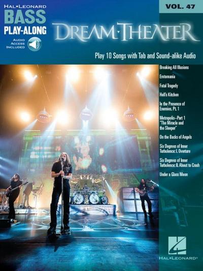 Dream Theater: Bass Play-Along Volume 47 Book/Online Audio