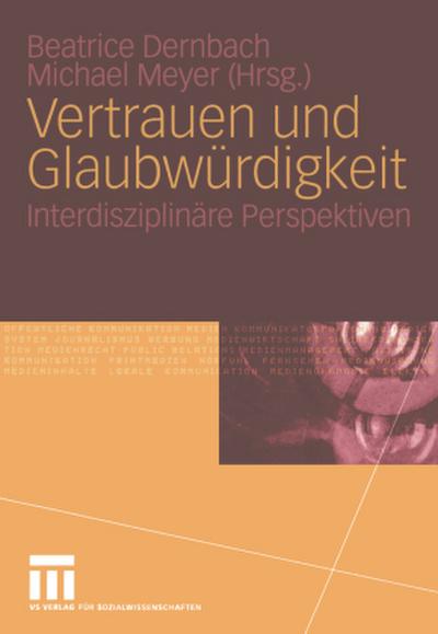 Vertrauen und Glaubwürdigkeit