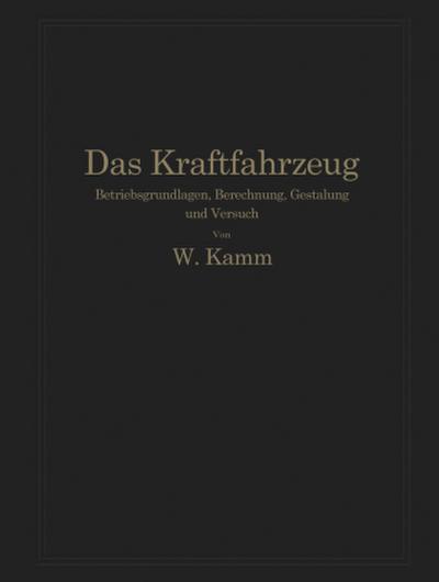 Das Kraftfahrzeug