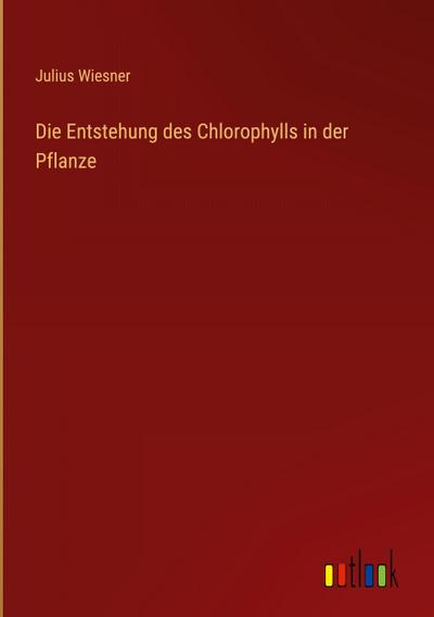 Die Entstehung des Chlorophylls in der Pflanze