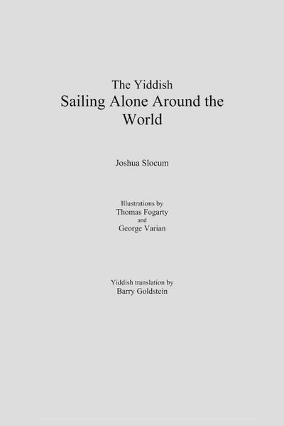 The Yiddish Sailing Alone Around the World