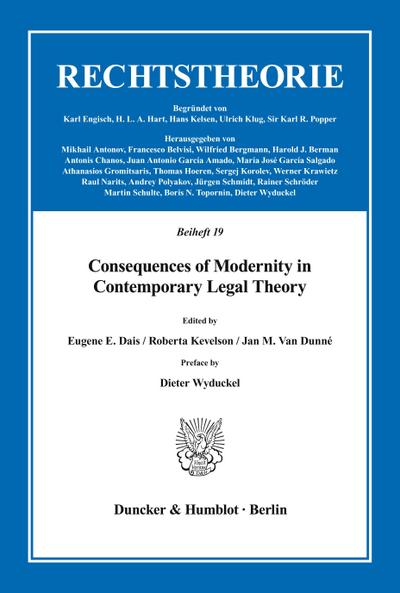 Consequences of Modernity in Contemporary Legal Theory.