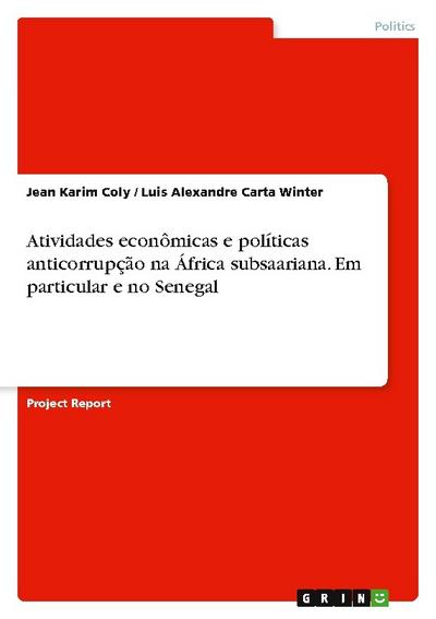 Atividades econômicas e políticas anticorrupção na África subsaariana. Em particular e no Senegal