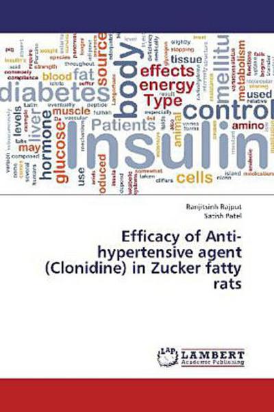 Efficacy of Anti-hypertensive agent (Clonidine) in Zucker fatty rats