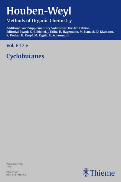 Houben-Weyl Methods of Organic Chemistry Vol. E 17e, 4th Edition Supplement