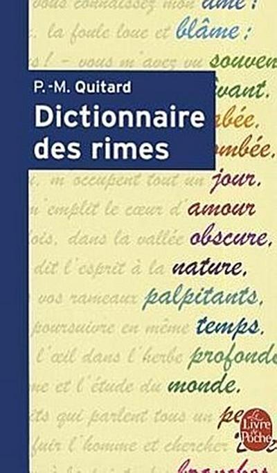 Dictionnaire des rimes