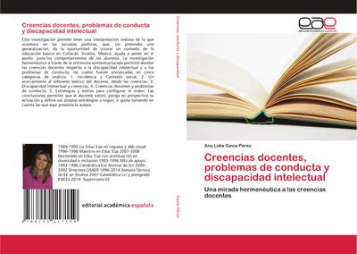 Creencias docentes, problemas de conducta y discapacidad intelectual