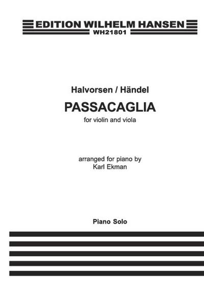 Passacaglia for violin and violafor piano