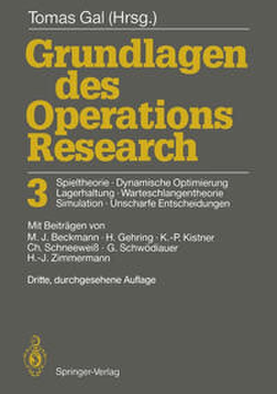 Grundlagen des Operations Research 3