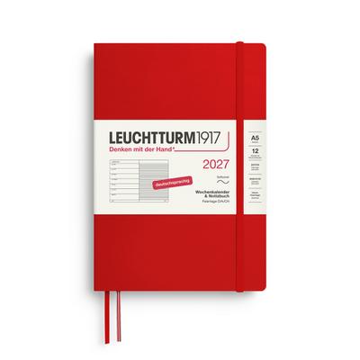 Wochenkalender & Notizbuch Medium A5 Cherry 2027