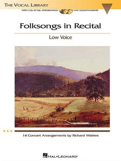 Folksongs in Recital - 14 Concert Arrangements: Low Voice - Richard Walters