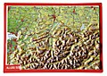 Reliefpostkarte Allgäu Süd