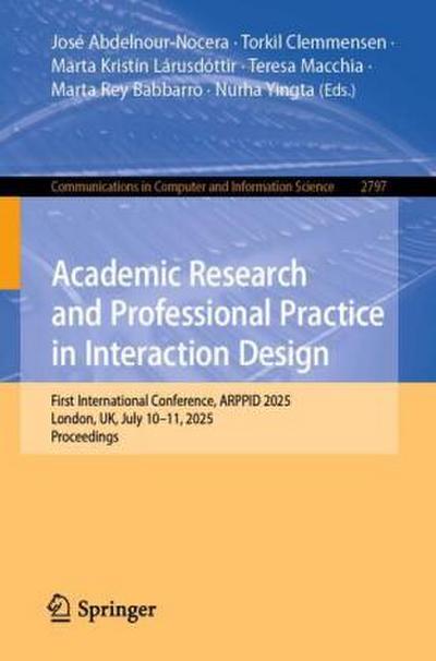 Academic Research and Professional Practice in Interaction Design