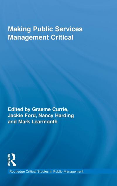 Making Public Services Management Critical