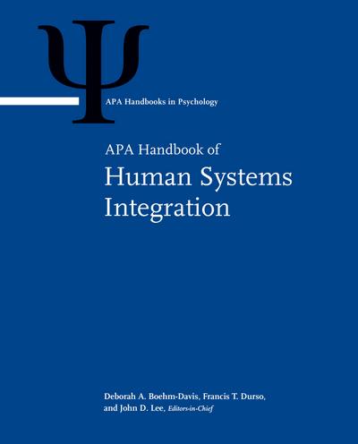 APA Handbook of Human Systems Integration