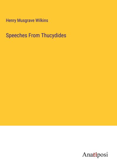 Speeches From Thucydides