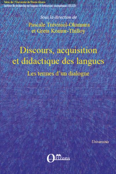 Discours, acquisition et didactique des langues