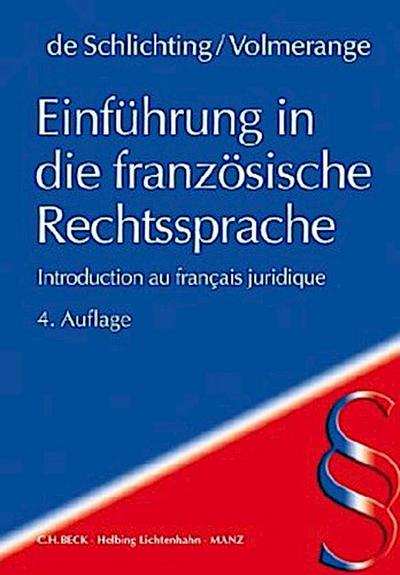 Einführung in die französische Rechtssprache