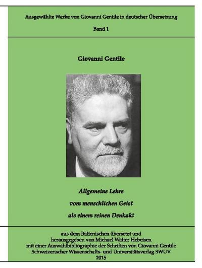 Gentile-Edition, Band 1
